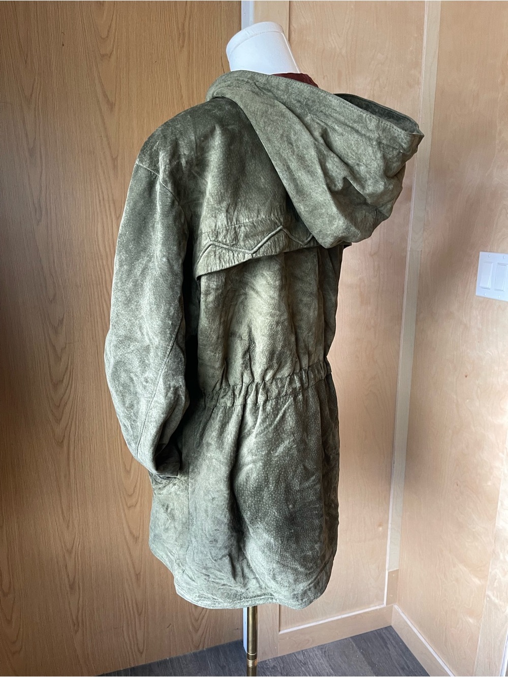 Danier Olive Green Hooded Coat